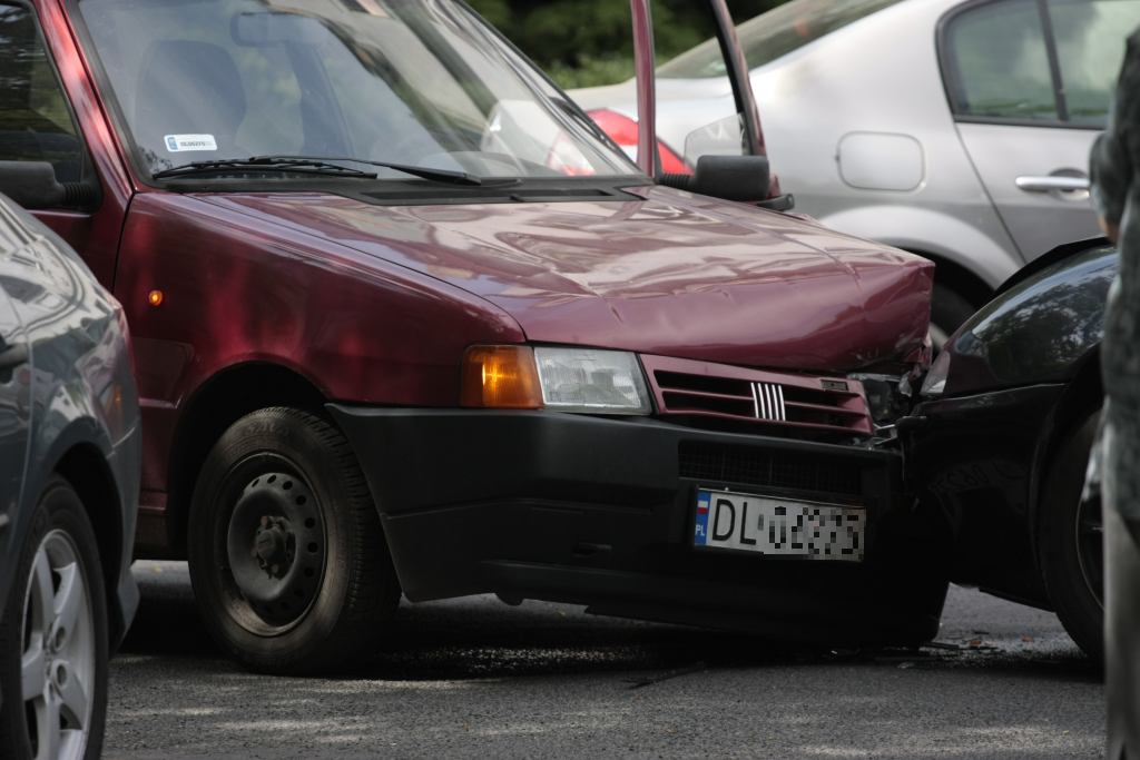 Zderzenie czołowe na ul. Andersa