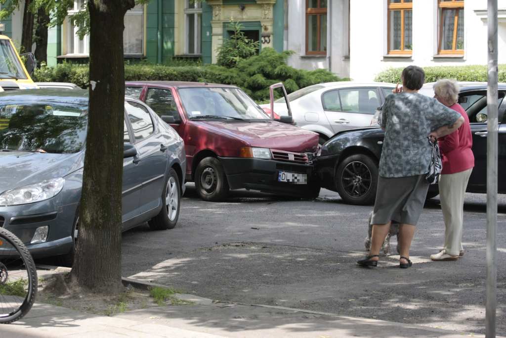 Zderzenie czołowe na ul. Andersa