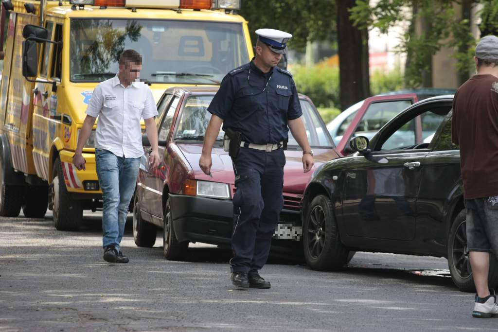 Zderzenie czołowe na ul. Andersa
