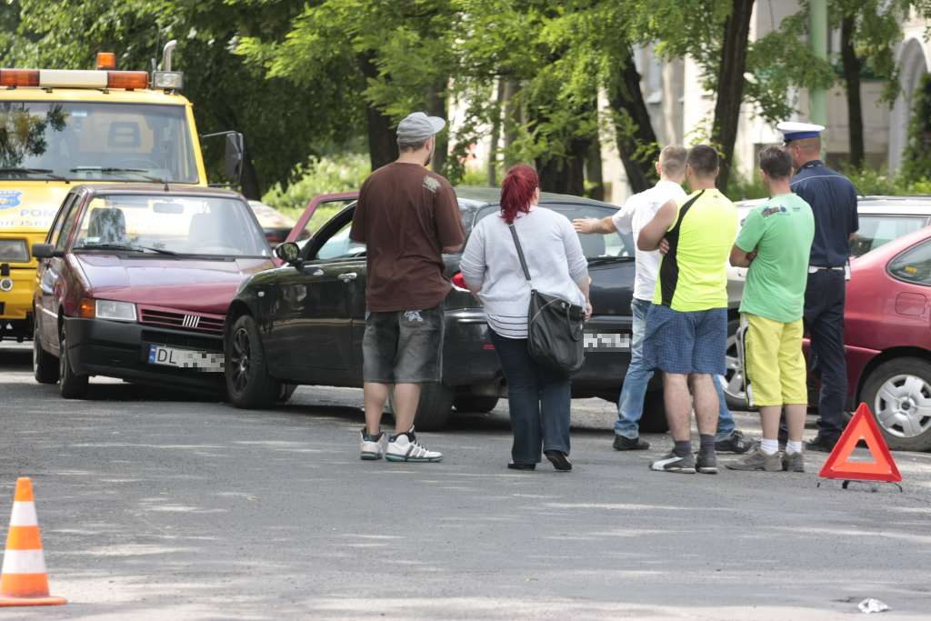 Zderzenie czołowe na ul. Andersa