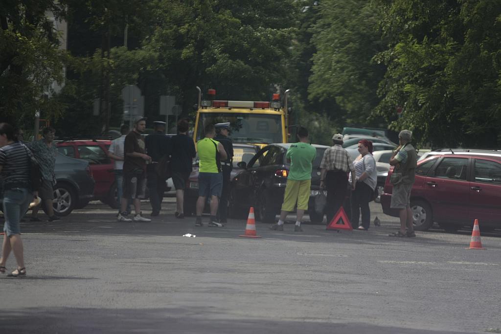 Zderzenie czołowe na ul. Andersa