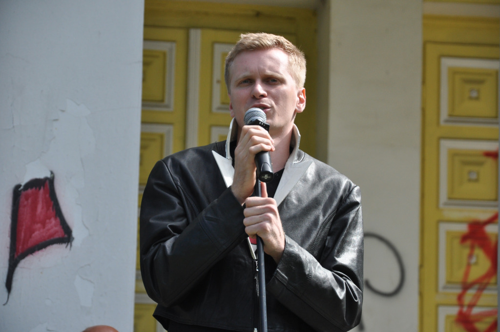 Artur Gotz z zespołem w 
