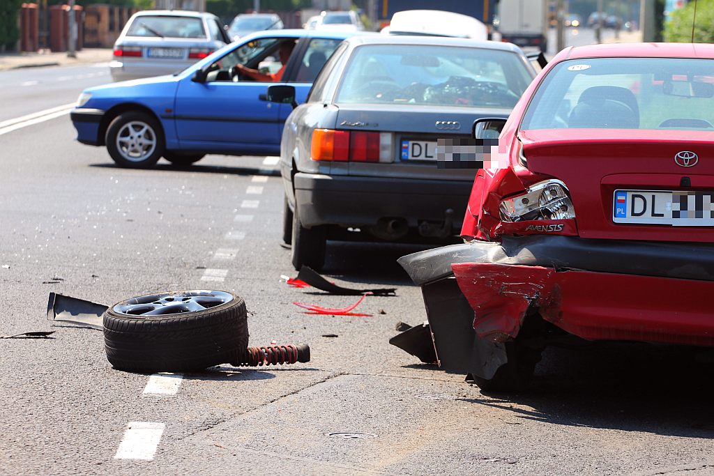 Wypadek na ulicy Wrocławskiej