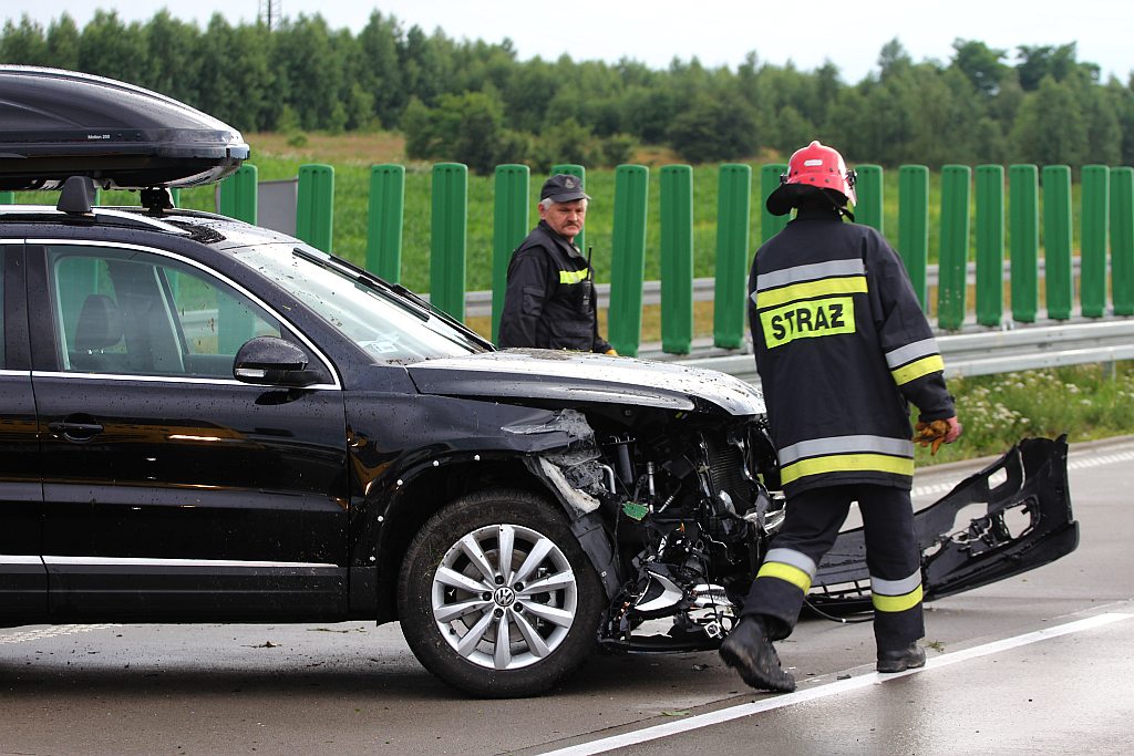 Kolizja na A4 na 93 kilometrze