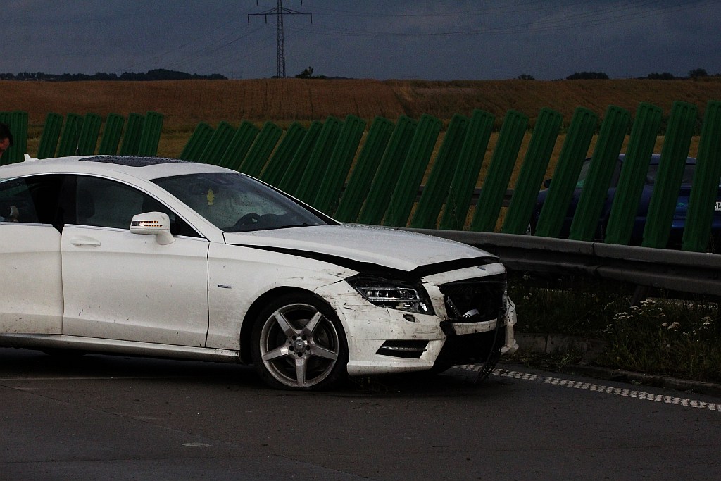 Kolizja na A4 na 93 kilometrze