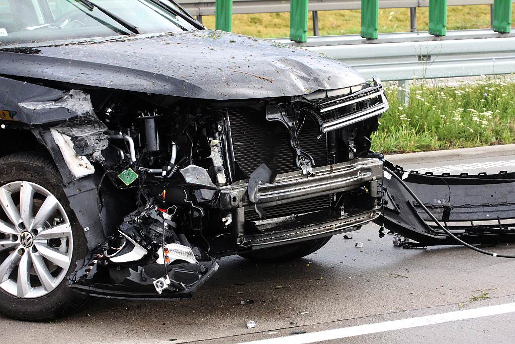 Kolizja na A4 na 93 kilometrze