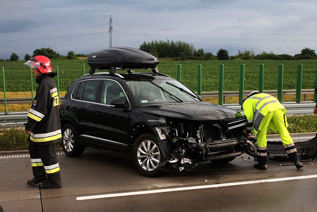 Kolizja na A4 na 93 kilometrze