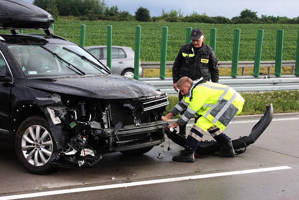 Kolizja na A4 na 93 kilometrze