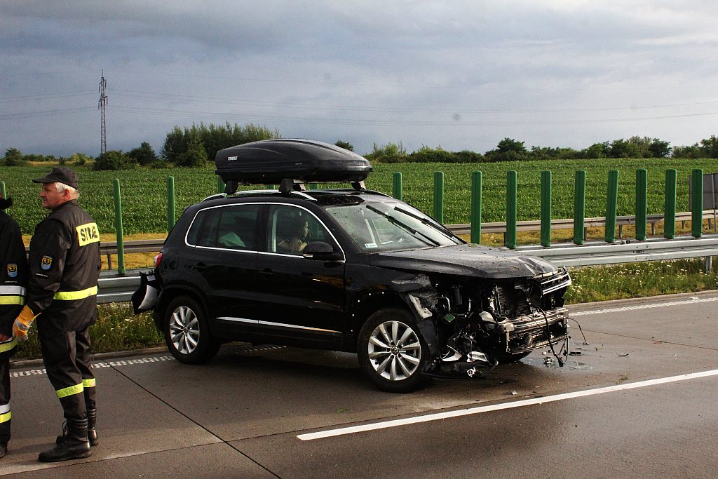 Kolizja na A4 na 93 kilometrze