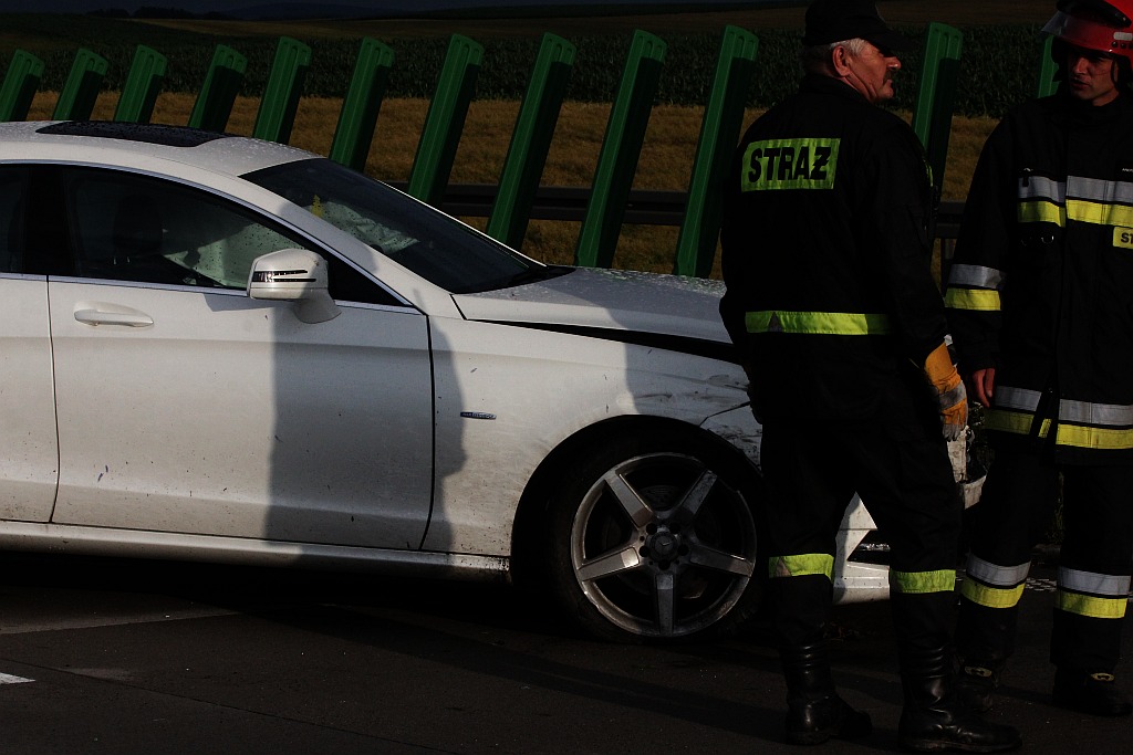 Kolizja na A4 na 93 kilometrze