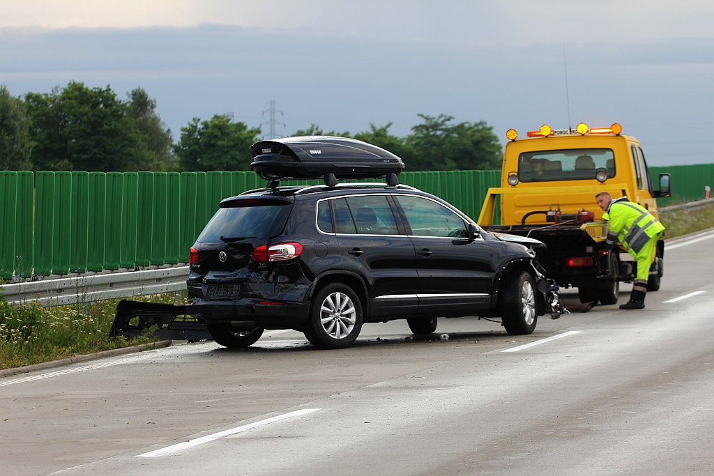 Kolizja na A4 na 93 kilometrze