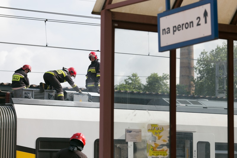 Pociąg z Legnicy do Węglińca w ogniu!