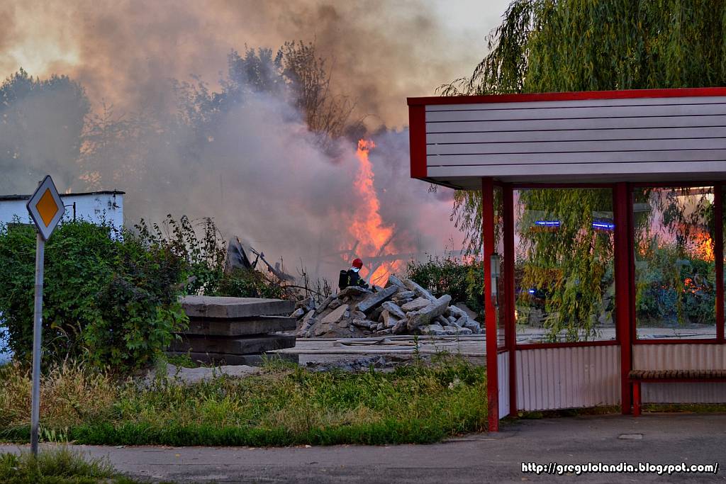 Pożar w obiektywach naszych czytelników