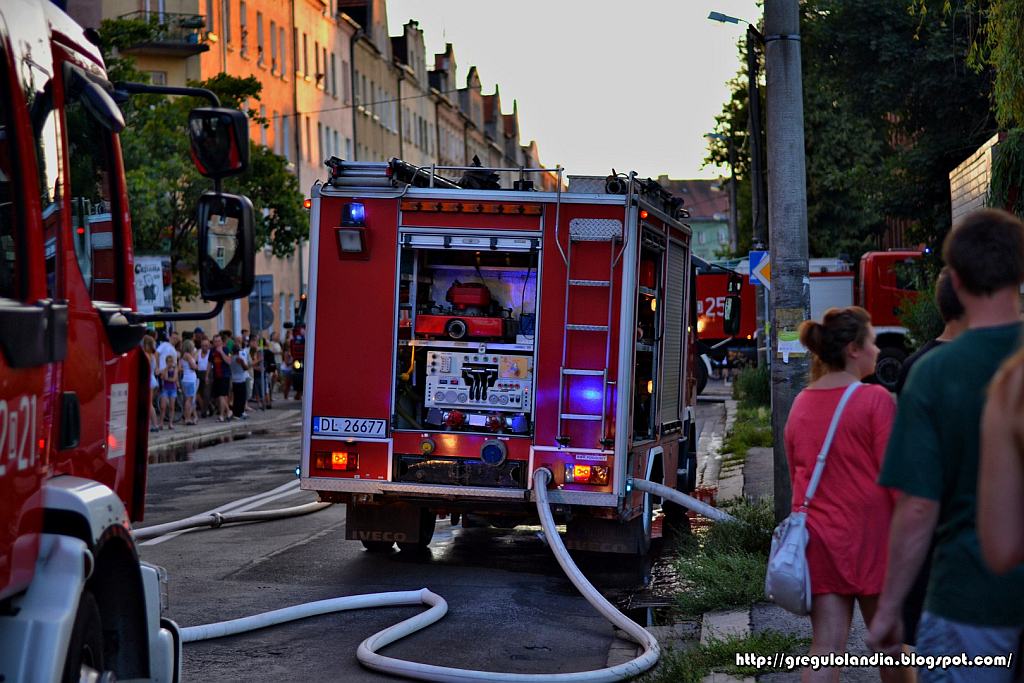 Pożar w obiektywach naszych czytelników