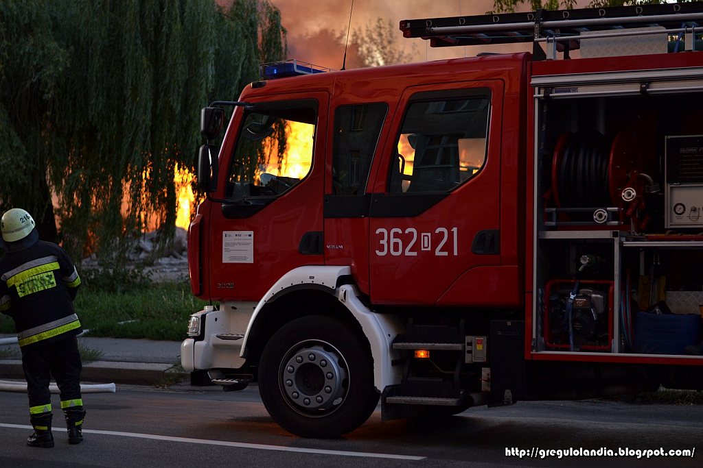Pożar w obiektywach naszych czytelników