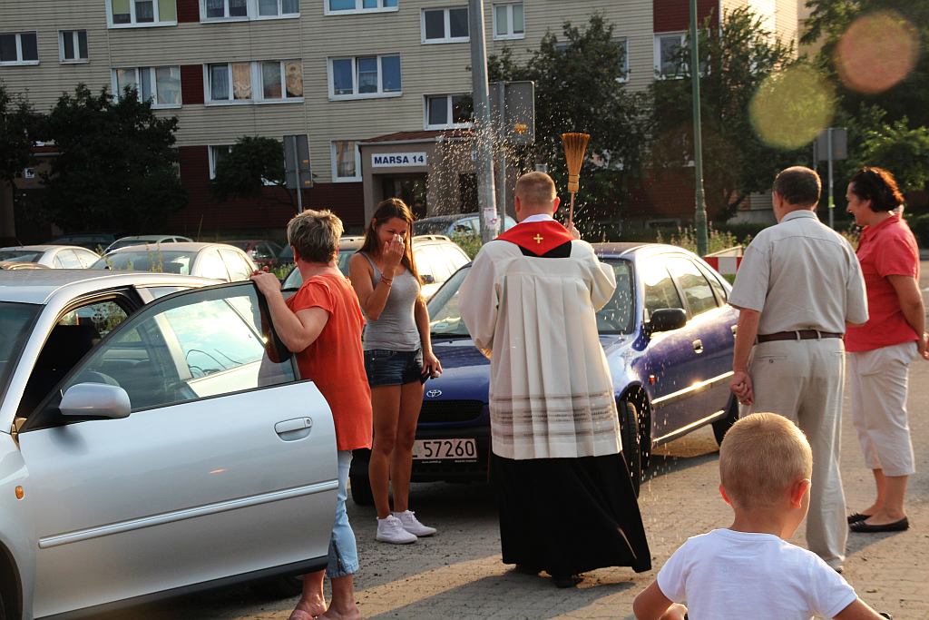 Święcenie samochodów w dniu świętego Krzysztofa