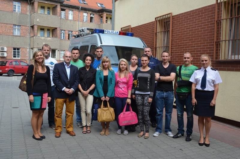 Policjanci zza Odry odwiedzili legnicką komendę