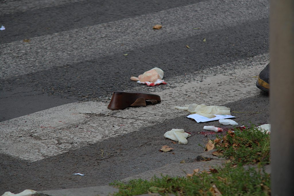 Potrącenie rowerzystki na Jaworzyńskiej