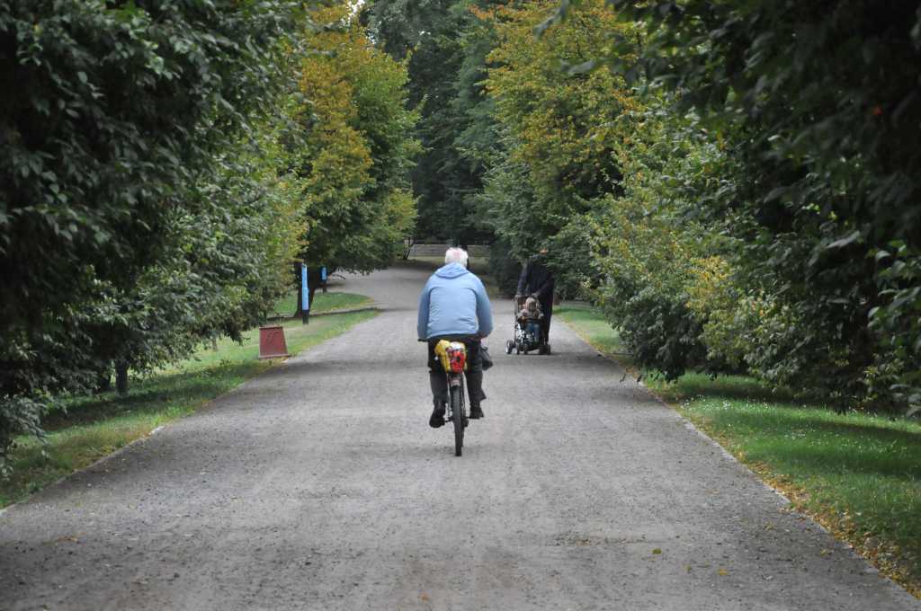 Rowerzyści nie znają parkowego regulaminu?