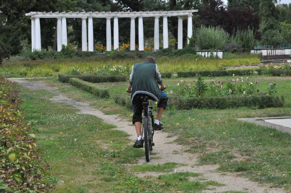 Rowerzyści nie znają parkowego regulaminu?
