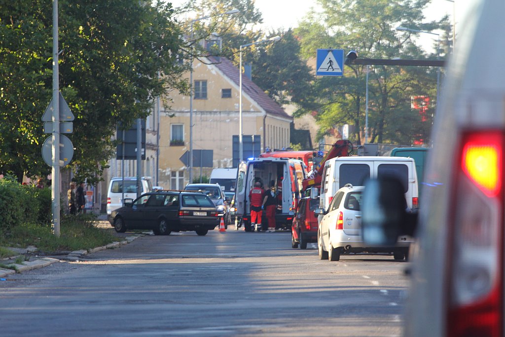 Wypadek na Jaworzyńskiej. Ranny motocyklista