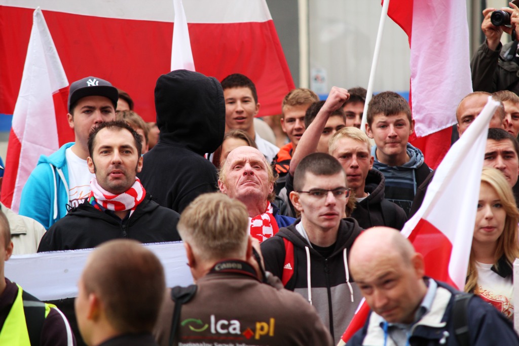 Gorąco w centrum miasta. „Bolszewicy precz z Legnicy!”