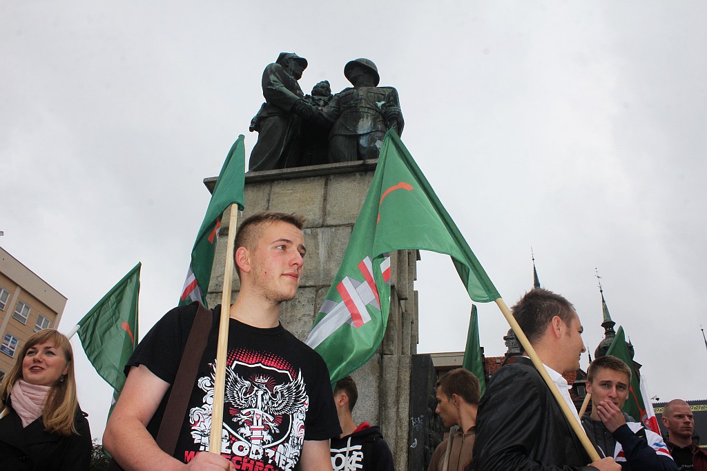 Gorąco w centrum miasta. „Bolszewicy precz z Legnicy!”