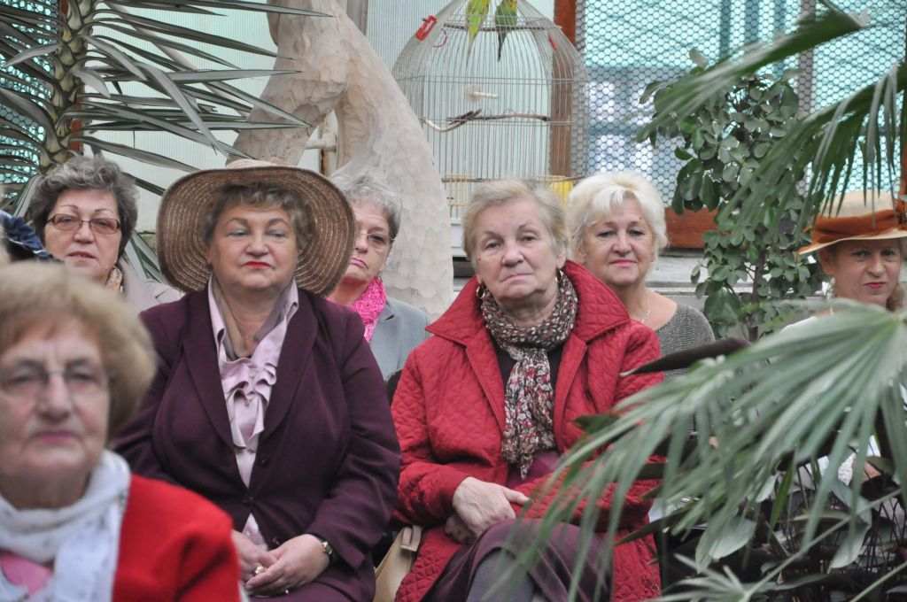 Seniorzy w świecie muzyki, poezji i kwiatów