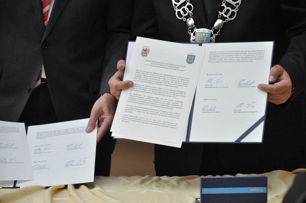 Jubileusz partnerstwa Legnicy i Wuppertalu