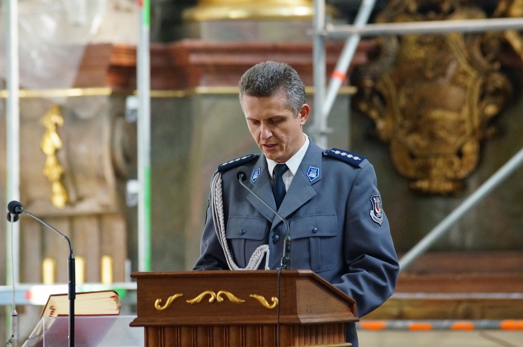 Dolnośląscy policjanci modlili się w Legnickim Polu