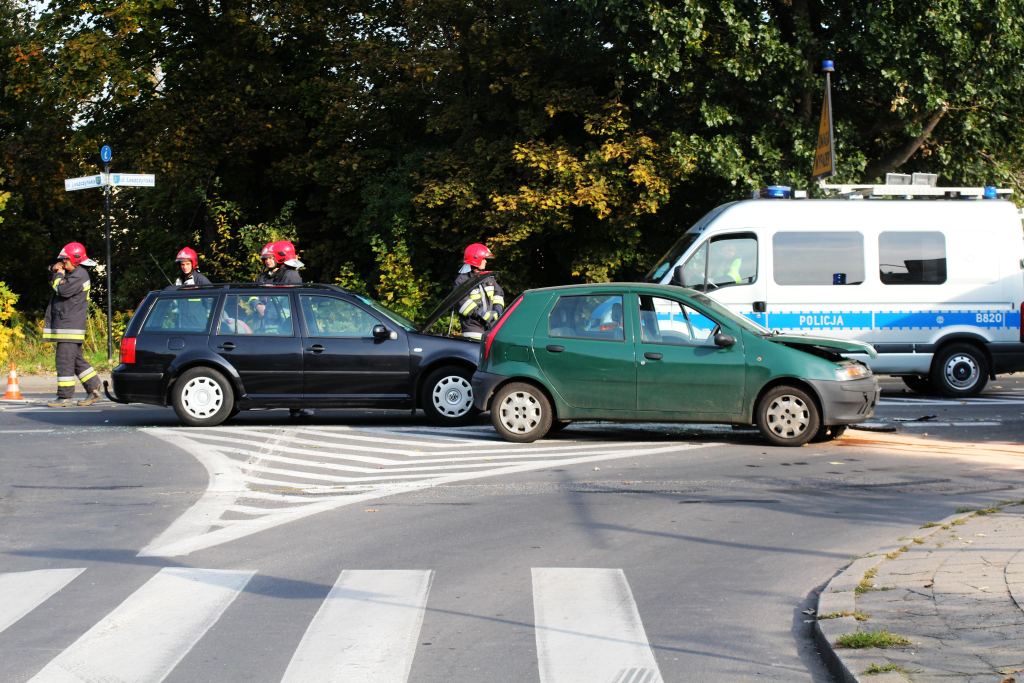 Wypadek na Leszczyńskiej w Legnicy
