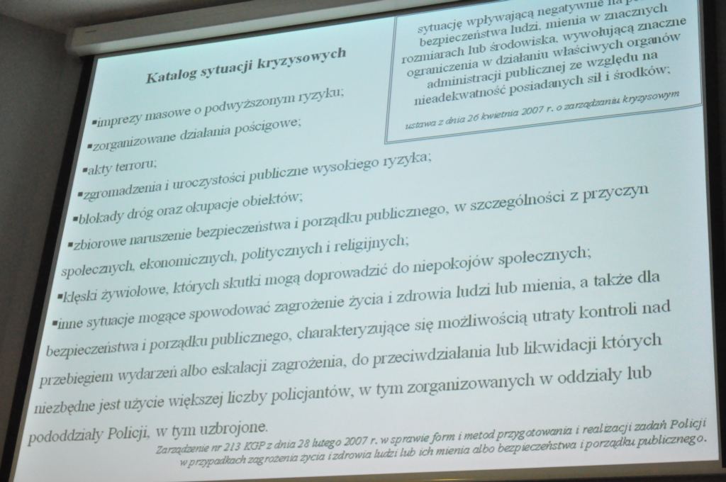 O systemie zarządzania kryzysowego w PWSZ