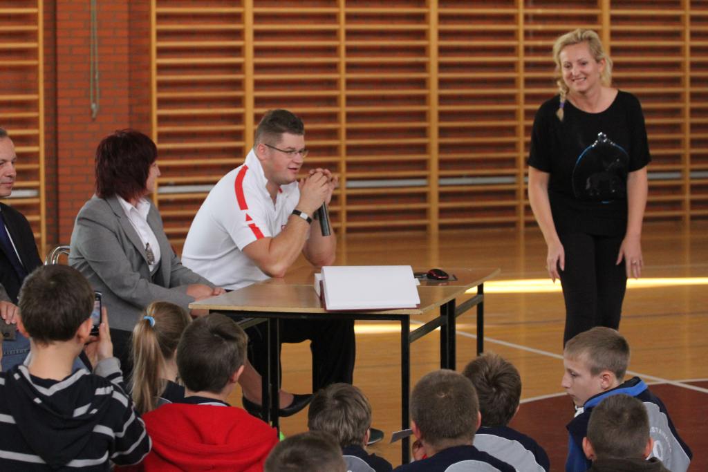 Mistrz Świata w rzucie młotem odwiedził legnicką szkołę