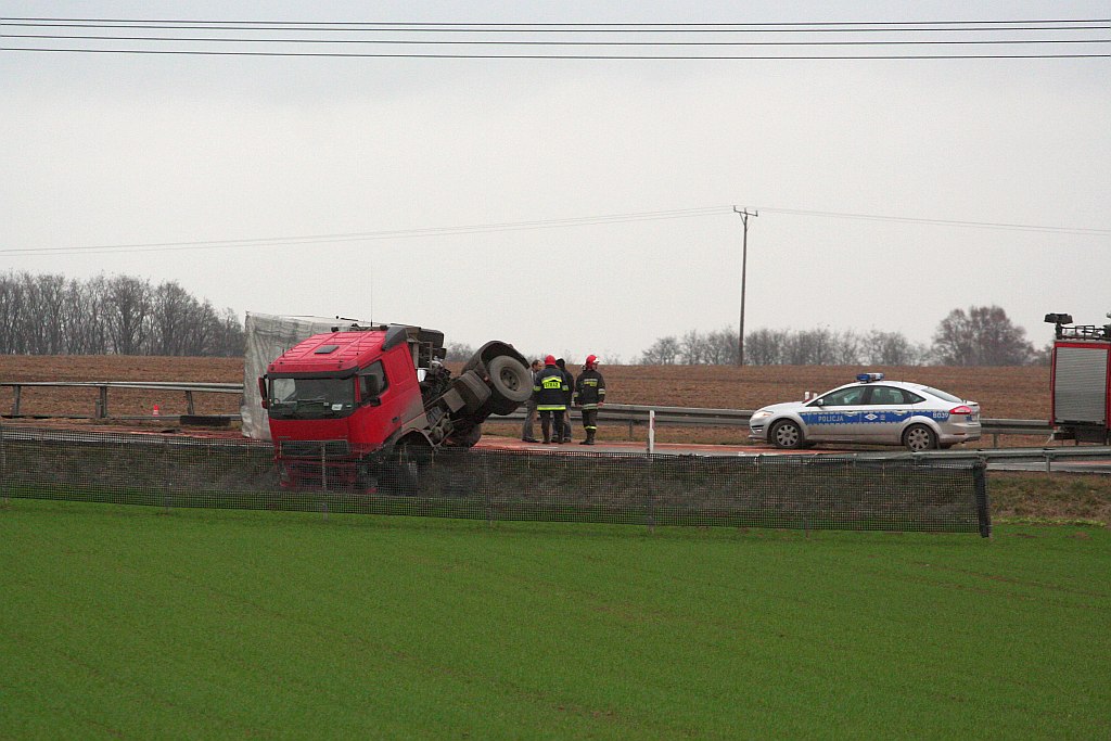 Kolizja na autostradzie A4