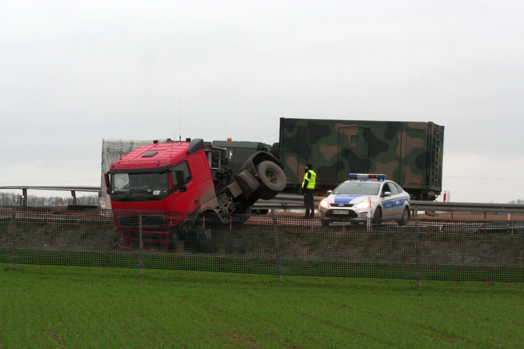 Kolizja na autostradzie A4