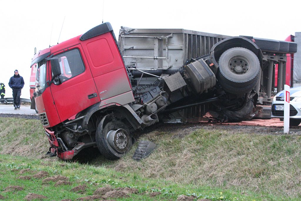 Kolizja na autostradzie A4