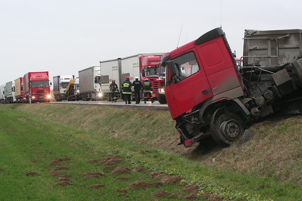 Kolizja na autostradzie A4