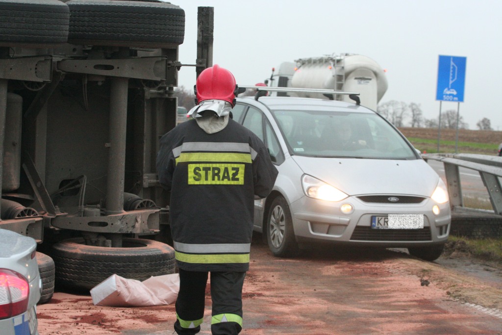 Kolizja na autostradzie A4