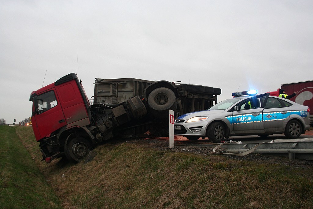 Kolizja na autostradzie A4