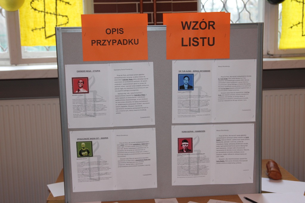 Pisali listy w obronie więźniów sumienia