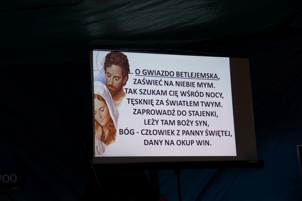 Żywa szopka u Franciszkanów