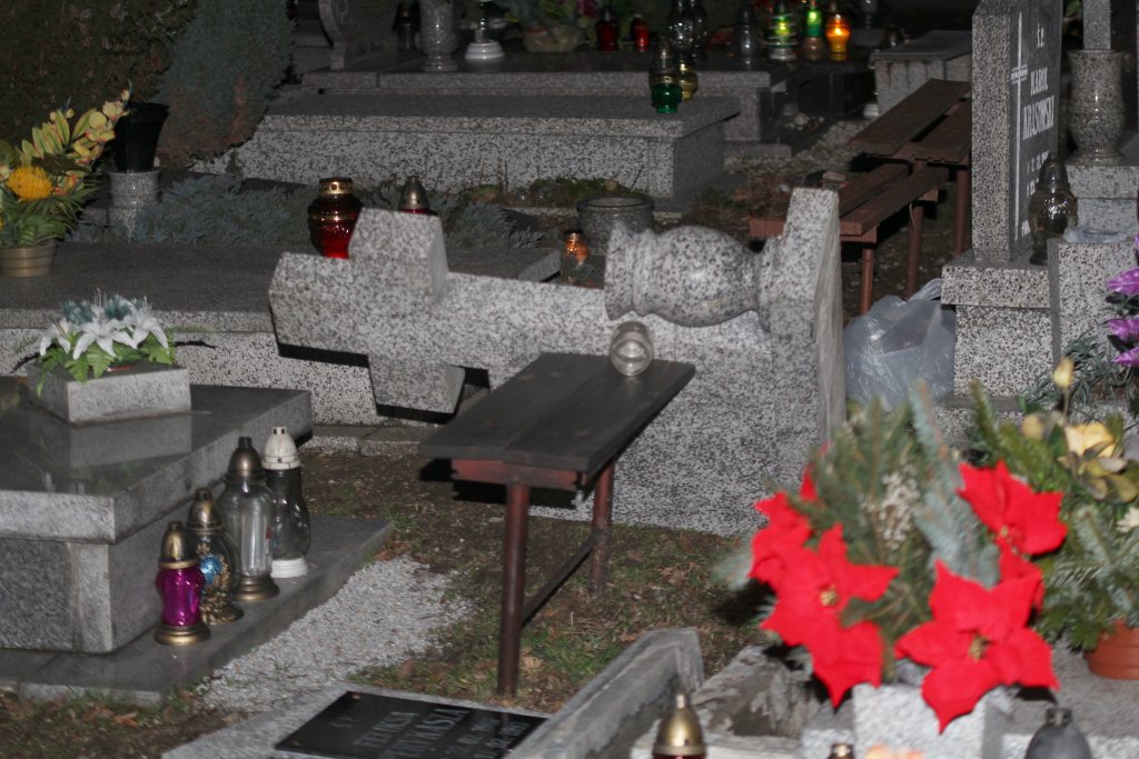 Cmentarni wandale znów zniszczyli groby