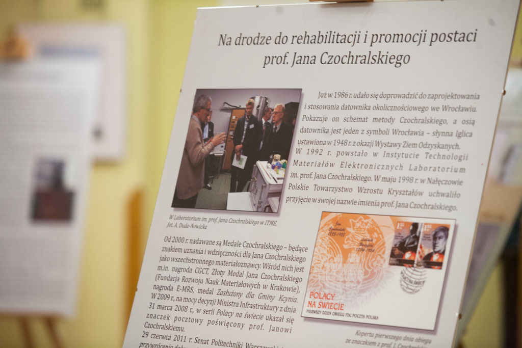 Wystawa o Czochralskim w legnickim liceum