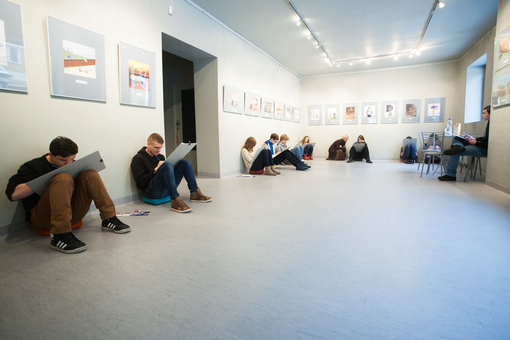 Zajęcia plastyczne w Galerii Satyrykon