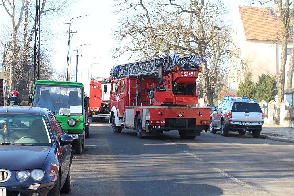 Pożar dachu budynku przy ulicy Lotniczej