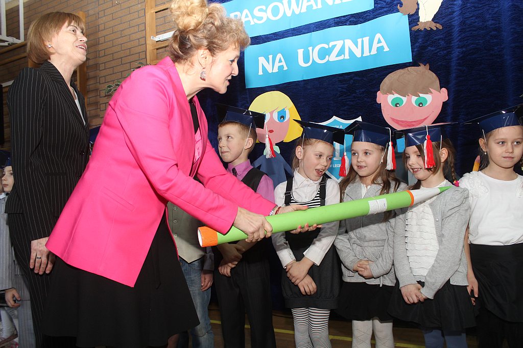 Pasowanie na ucznia w SP 1 w Legnicy