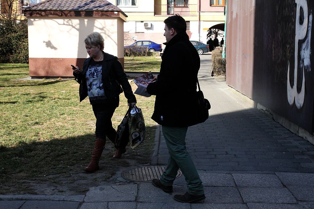 Prawica świętowała pod lewicowym pomnikiem
