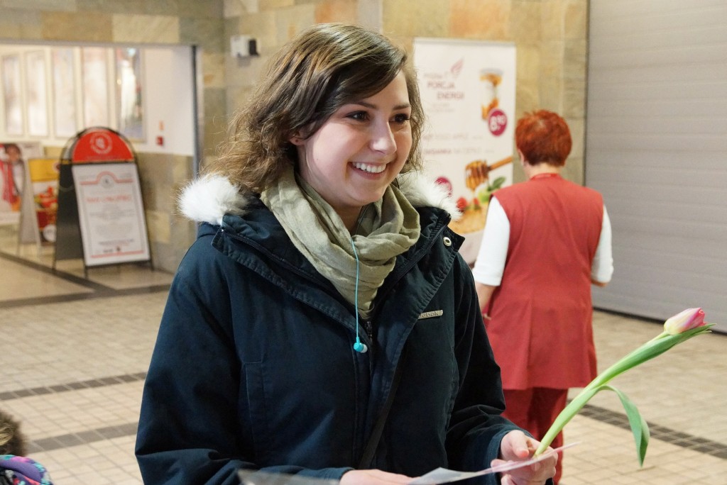 Kwiaty na Dzień Kobiet w Galerii Piastów