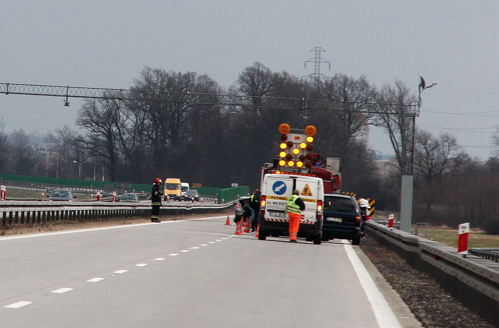 Wypadek na A4, utrudniony ruch w do Wrocławia
