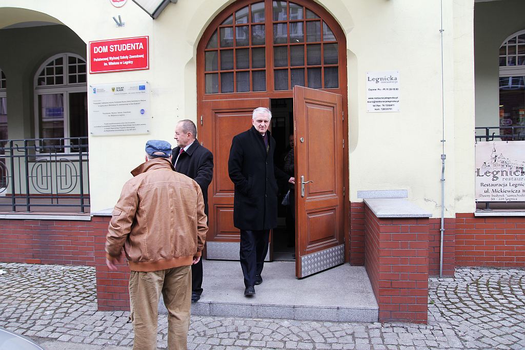 Jarosław Gowin szukał poparcia w Legnicy
